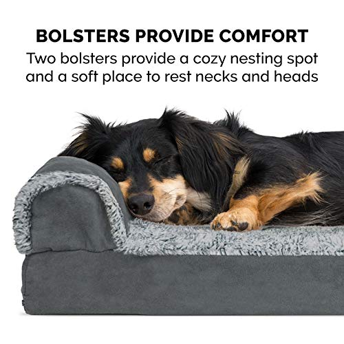 Feeriva™ L-Shape Orthopedic Dog Sofa Bed – Medium