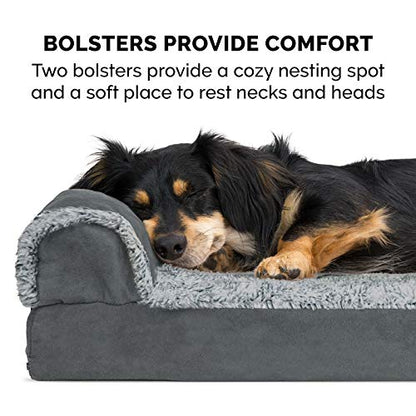 Feeriva™ L-Shape Orthopedic Dog Sofa Bed – Medium