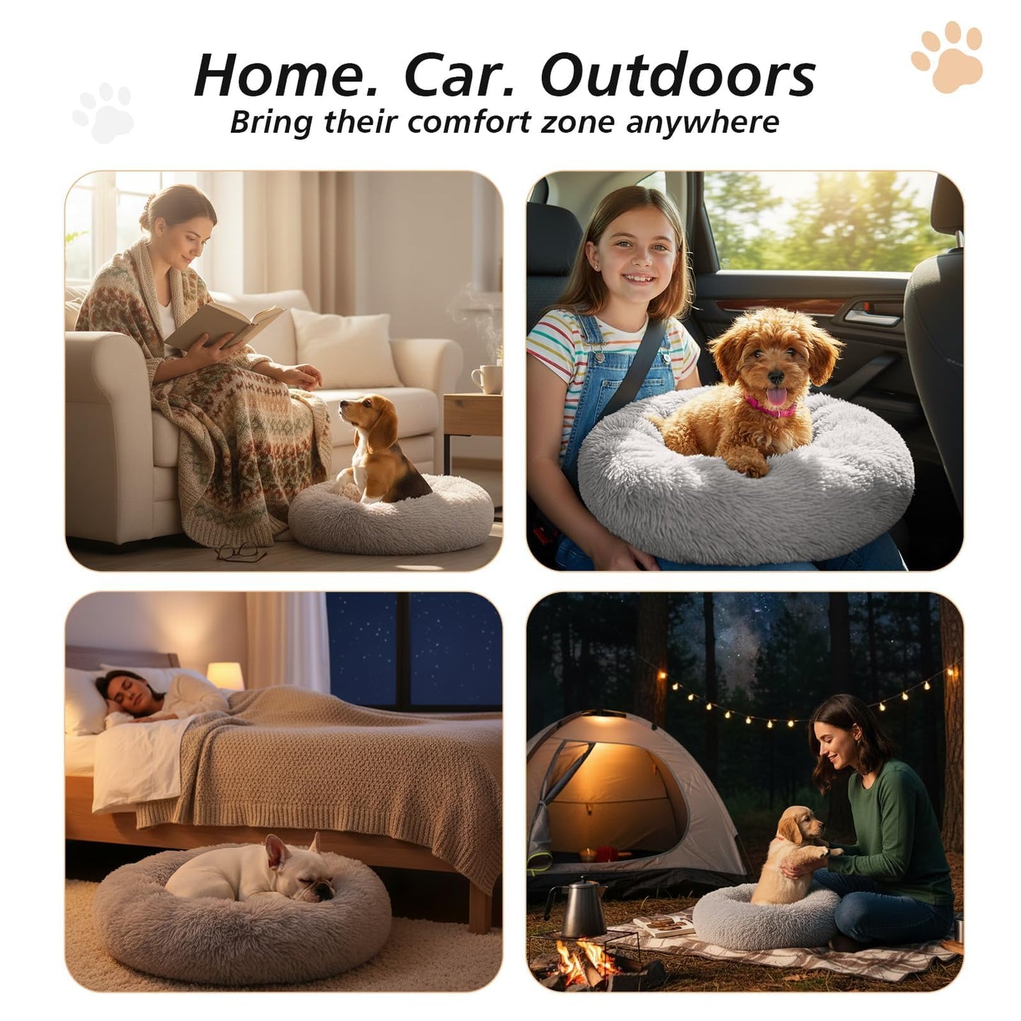 Feeriva™ Donut Cuddler Pet Bed – 20