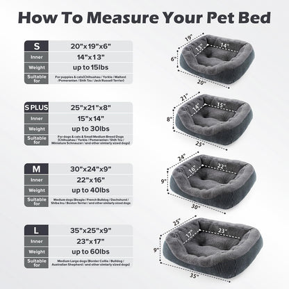 Feeriva™ CozyNest Calming Orthopedic Pet Bed (Small Size)