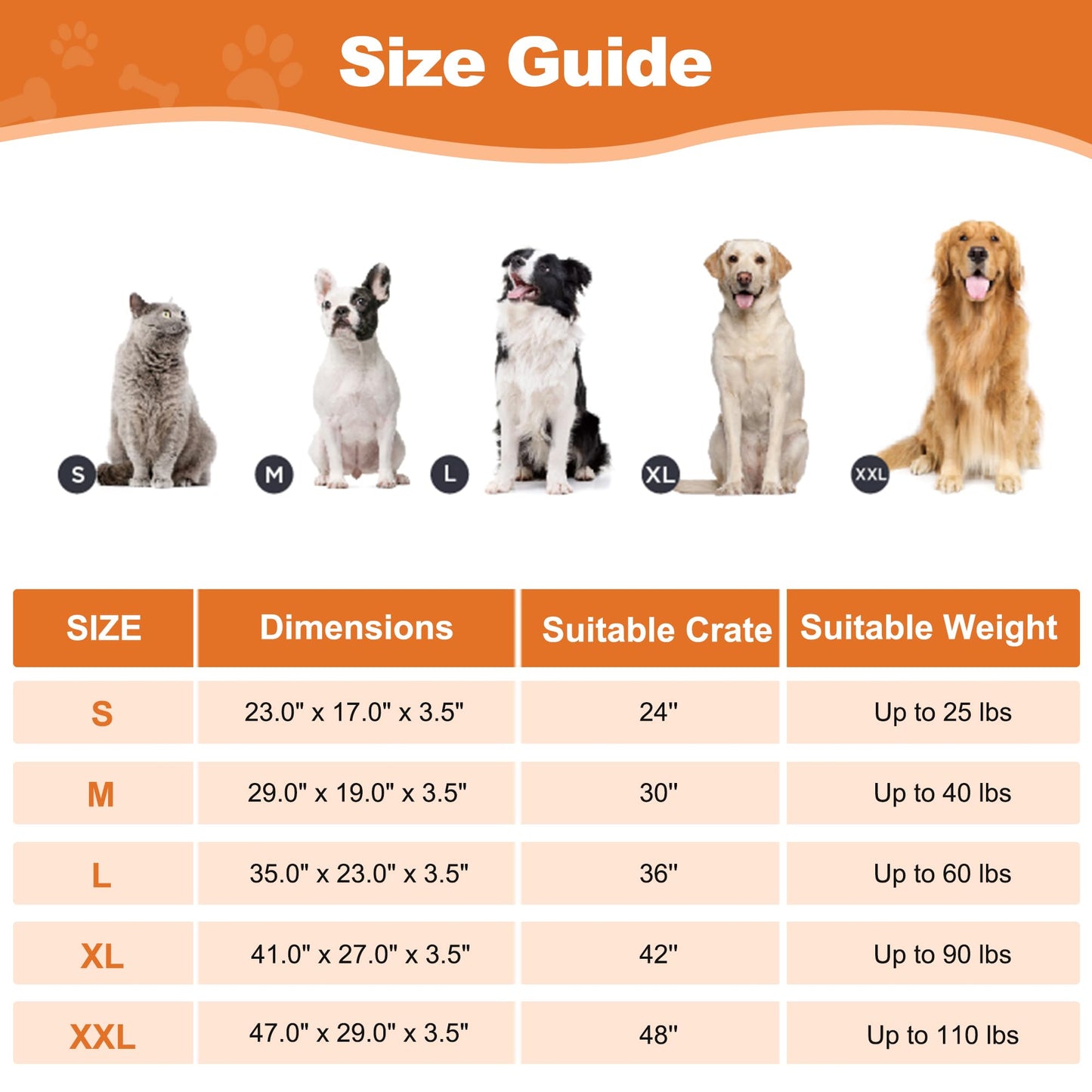 Feeriva™ Deluxe Dog Bed – Large (35" × 23")