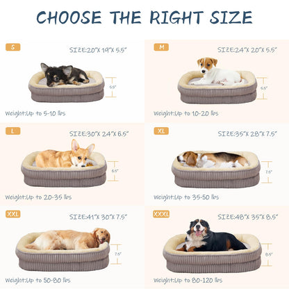 Feeriva™ Oval Orthopedic Dog Sofa Bed