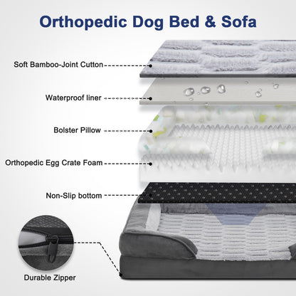Feeriva™ XL Orthopedic Dog Sofa Bed