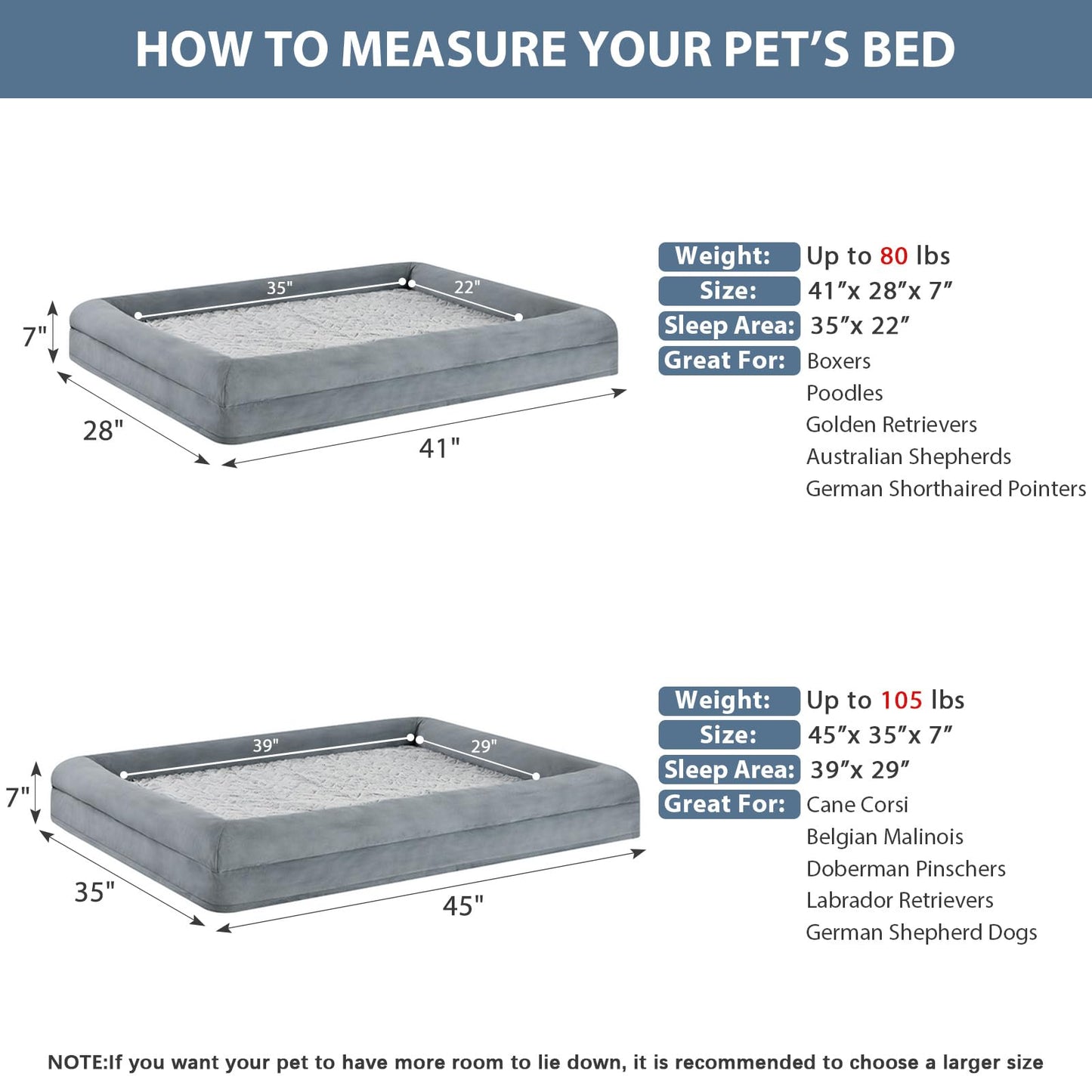 Feeriva™ XL Orthopedic Dog Sofa Bed