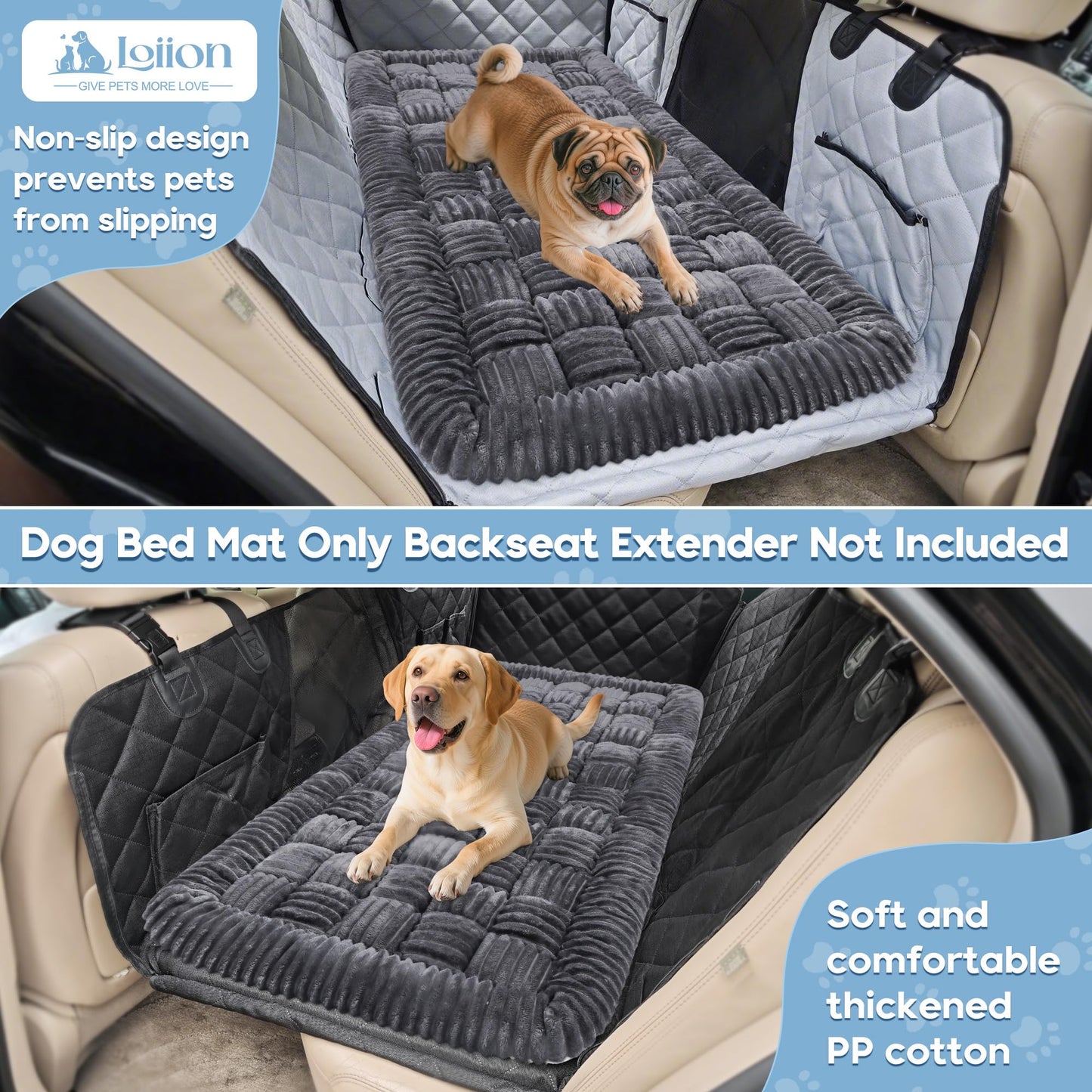 Feeriva™ Dog Car Bed Mat – 56" × 28.7"