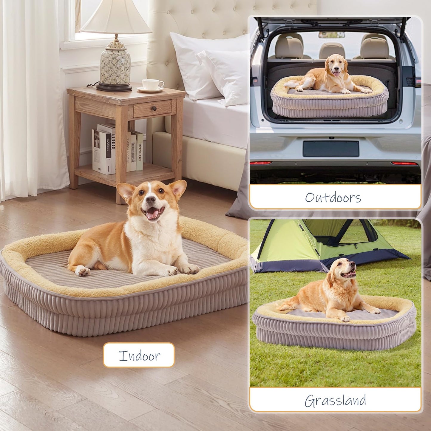 Feeriva™ Oval Orthopedic Dog Sofa Bed
