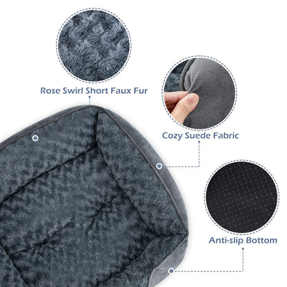 Feeriva™ Orthopedic Dog Bed – Small (20" × 19" × 6")