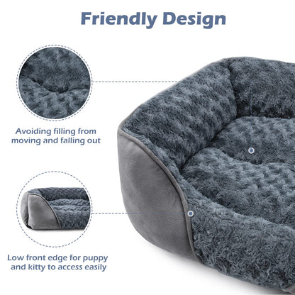 Feeriva™ Orthopedic Dog Bed – Small (20" × 19" × 6")