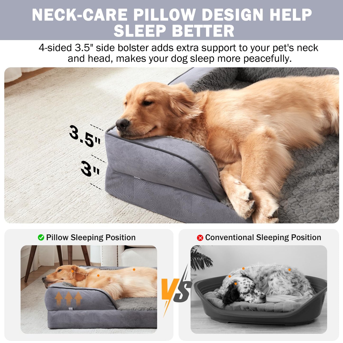 Feeriva™ XL Orthopedic Dog Sofa Bed