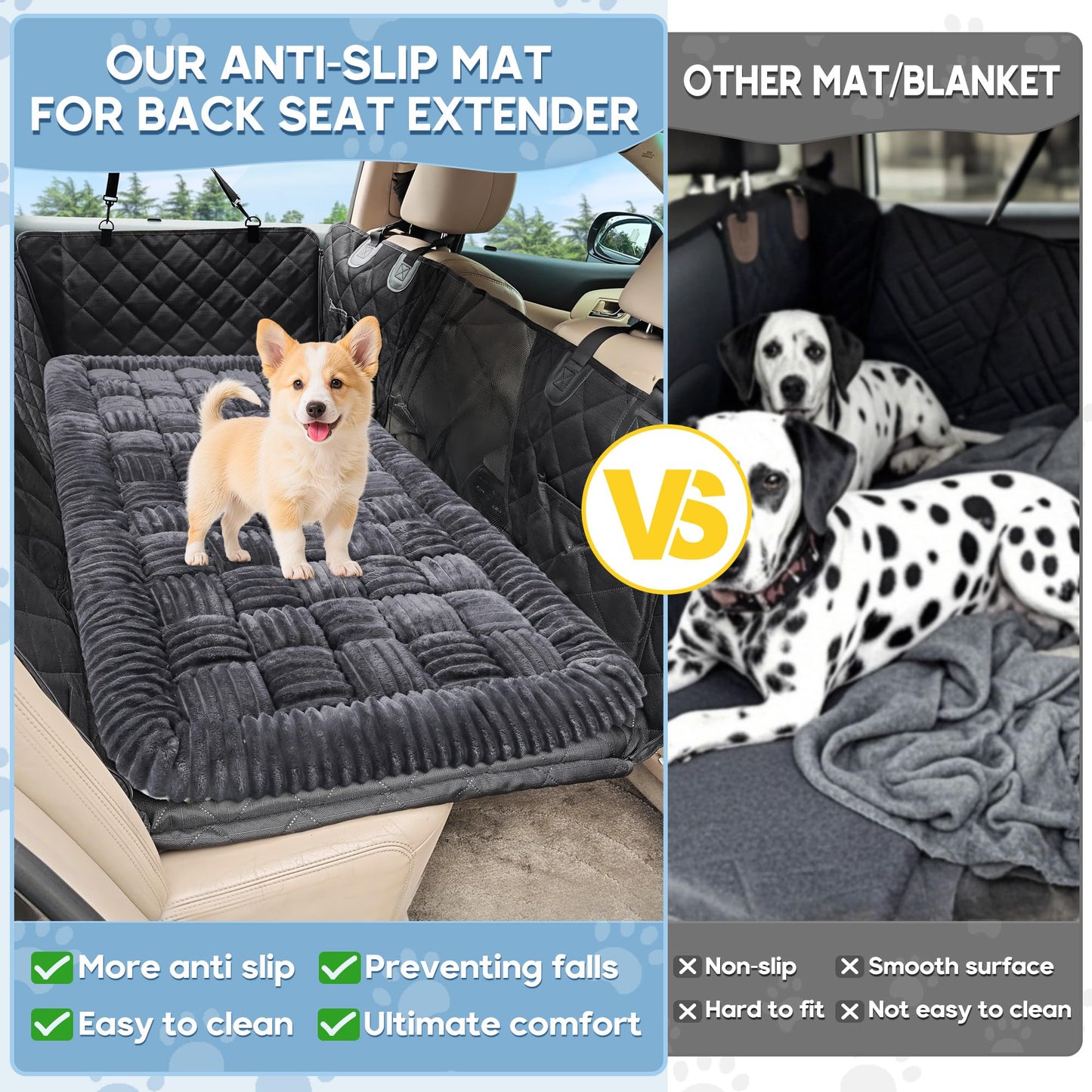 Feeriva™ Dog Car Bed Mat – 56" × 28.7"
