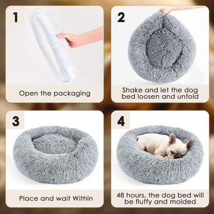 Feeriva™ FluffyCalm™ Donut Pet Bed – 20