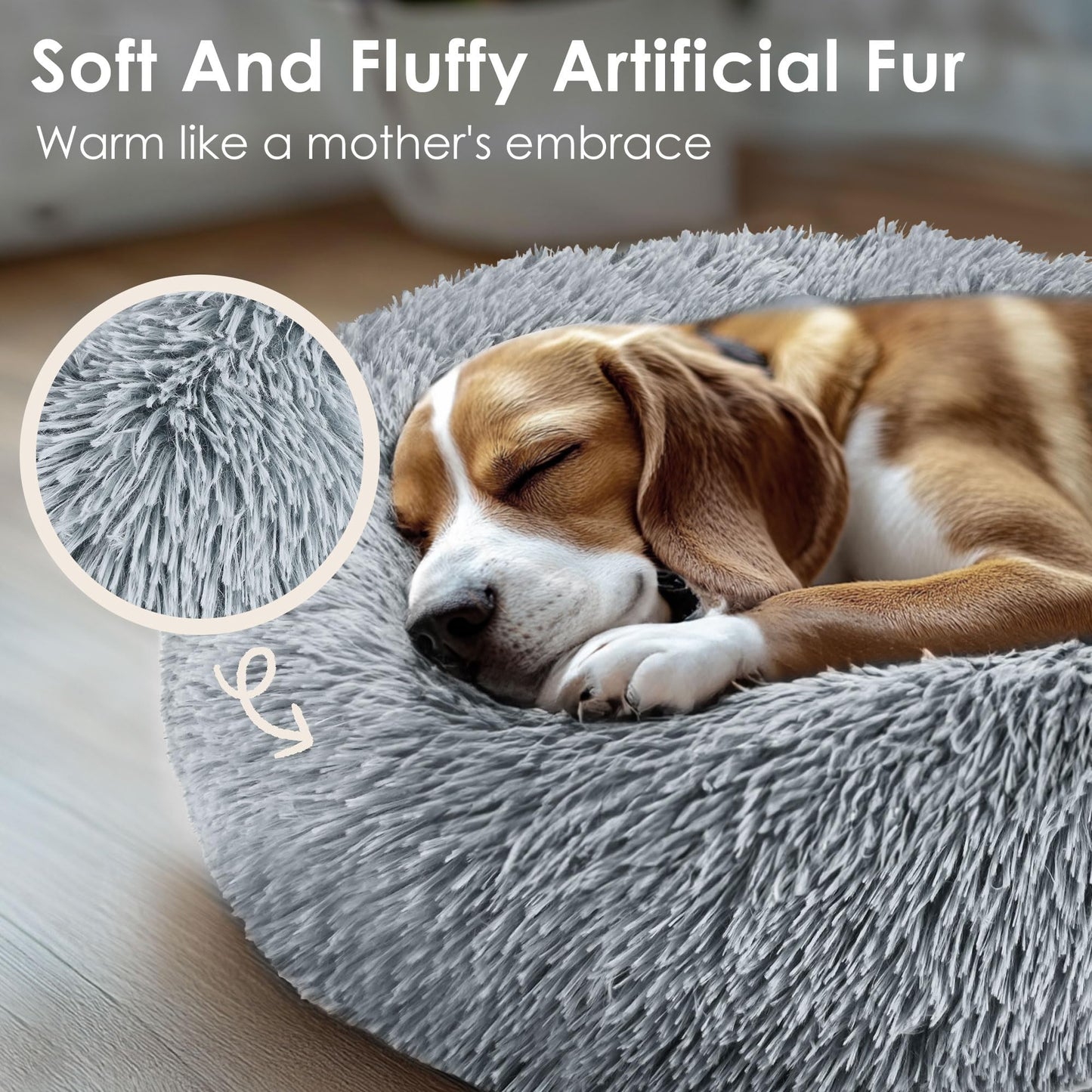 Feeriva™ FluffyCalm™ Donut Pet Bed – 20