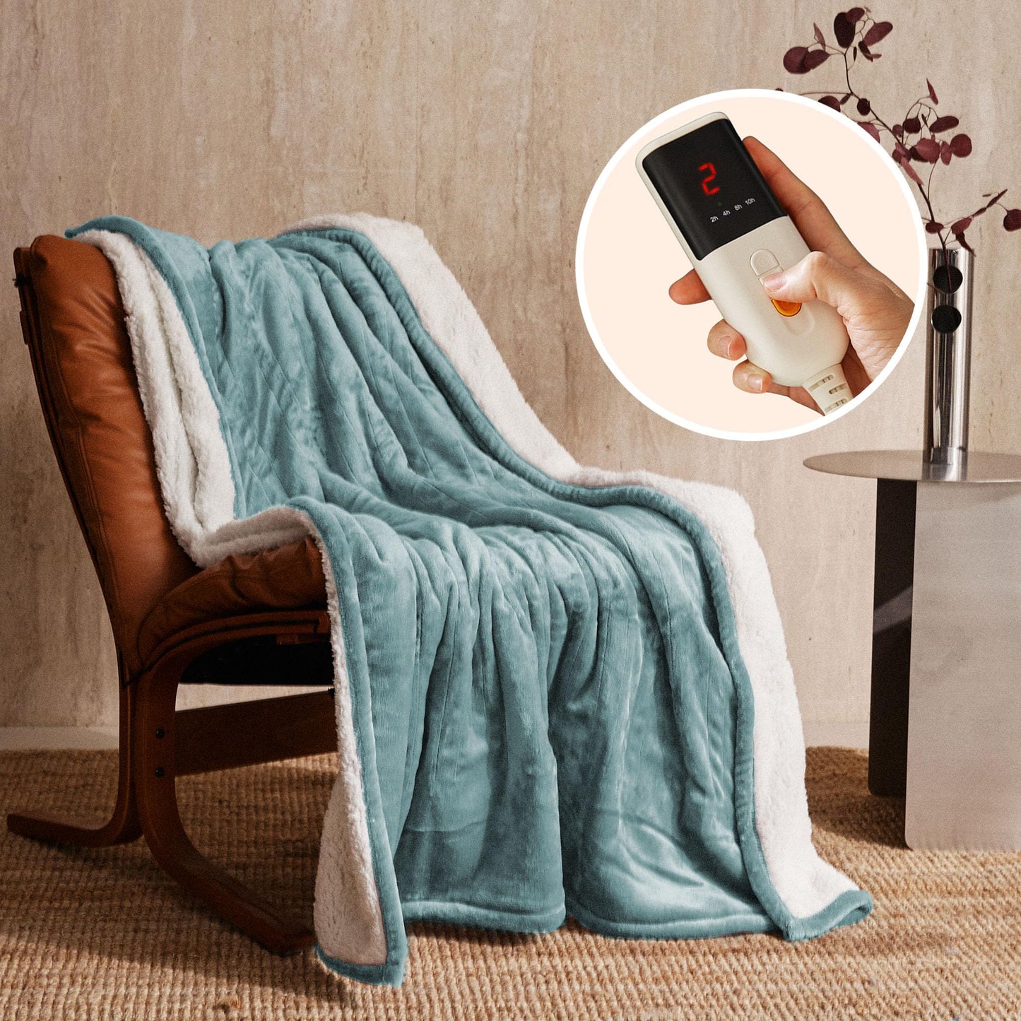 Feeriva™ Electric Heated Blanket – 130 × 160 cm